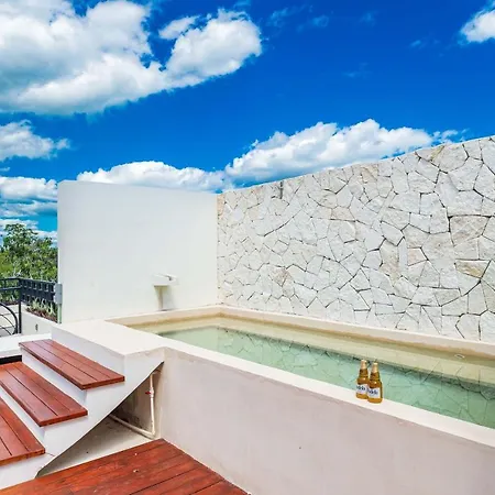 2Br Luxury Penthouse With Heated Jacuzzi Rooftop Pool - Amar Tulum 203 Apartment